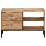 vidaXL Meuble TV Bois de teck recyclé 90 x 30 x 55 cm