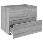 vidaXL Armoire d'évier Sonoma gris 60x38 5x45 cm Bois d'ingénierie