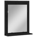 vidaXL Ensemble de meubles de salle de bain 2 pièces en bois d'ingénierie noir