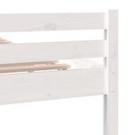 vidaXL Cadre de lit sans matelas blanc bois massif 200x200 cm