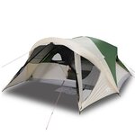 vidaXL Tente de cabine familiale 6 personnes vert imperméable