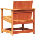 vidaXL Chaise de jardin cire marron 62x56x77 cm bois de pin massif