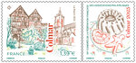 Timbre - 98ème Congrès de la Fédération des Associations Philatéliques - Colmar - Lettre verte