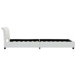 vidaXL Cadre de lit sans matelas blanc similicuir 90x200 cm