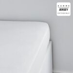 Drap housse - 90 x 190+25 cm jersey - Craie
