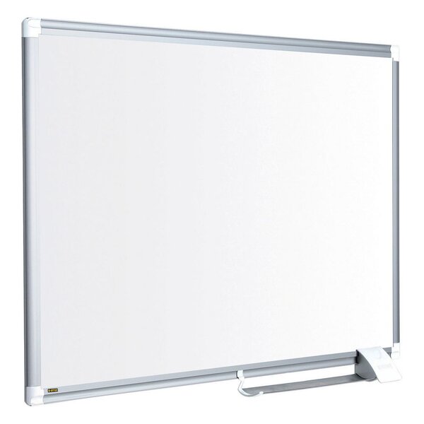 Tableau blanc Maya New Generation, magnétique, surface en acier laqué, cadre en aluminium gris, 900 x 600 mm
