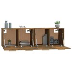 vidaXL Armoires murales 2Pièces Chêne fumé 60x36 5x35cm Bois d'ingénierie