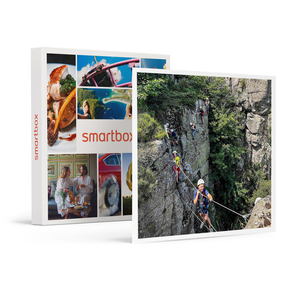 SMARTBOX - Coffret Cadeau Demi-journée de via ferrata dans le Parc naturel des Monts d'Ardèche pour 1 adulte et 1 enfant -  Sport & Aventure