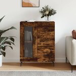 vidaXL Buffet chêne fumé 69 5x34x90 cm bois d'ingénierie