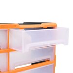 vidaXL Organisateur multi-tiroirs avec 8 grands tiroirs 52x16x37 cm