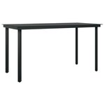 vidaXL Ensemble de salle à manger d'extérieur 5 Pièces Marron et noir