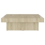 vidaXL Table basse Chêne sonoma 90x90x28 cm Aggloméré