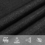 vidaXL Voile d'ombrage 160 g/m² Noir 6x7 m PEHD