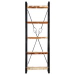 vidaXL Bibliothèque 5 niveaux 60x30x180 cm Bois solide de récupération