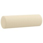 vidaXL Ensemble de canapés 3 Pièces avec coussins crème tissu