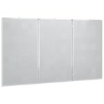 vidaXL Tableau blanc magnétique pliable 150x100x1 7 cm aluminium