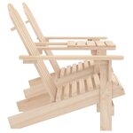 vidaXL Chaises de jardin Adirondack avec table Bois de sapin solide