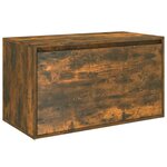 vidaXL Banc d'entrée 80x40x45 cm Chêne fumé Bois d'ingénierie