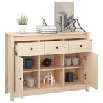 vidaXL Buffet 100x35x74 5 cm Bois massif de pin