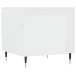 vidaXL Table basse blanc brillant 50x46x50 cm bois d’ingénierie