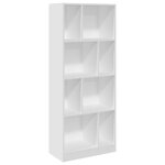 vidaXL Bibliothèque blanc 57x28 5x141 cm bois d'ingénierie
