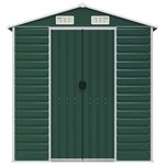 vidaXL Abri de jardin vert 191x980x198 cm acier galvanisé