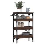 vidaXL Chariot de cuisine chêne marron 53x20x76 cm bois d'ingénierie