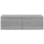 vidaXL Ensemble de meubles TV 4 Pièces Sonoma gris Bois d'ingénierie