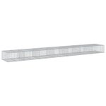 vidaXL Panier gabion avec couvercle 700x100x50 cm fer galvanisé