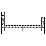 vidaXL Cadre de lit sans matelas avec sommier à lattes métal 100x200cm