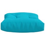 vidaXL Coussins de palette lot de 2 turquoise tissu