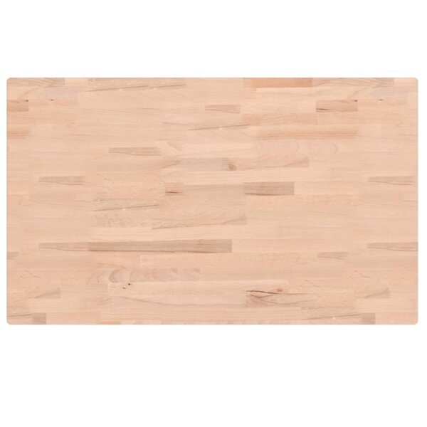 vidaXL Dessus de table 100x60x4 cm rectangulaire bois massif de hêtre