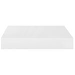 vidaXL Étagère murale flottante Blanc brillant 23x23 5x3 8 cm MDF