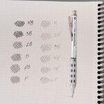 Etui de 12 mines hi-polymer super 0 5 mm 3h pentel