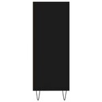 vidaXL Bibliothèque noir 69 5x32 5x90 cm bois d'ingénierie