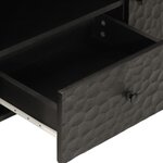 vidaXL Meuble TV noir 105x33x46 cm bois massif de manguier