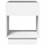 vidaXL Table basse avec LED infini blanc 40x40x50 cm