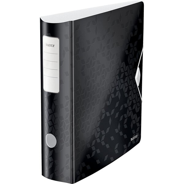Classeur Active WOW  180 degrés  80 mm  noir LEITZ