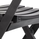 GROSFILLEX Chaise pliante Miami - Anthracite