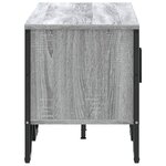 vidaXL Meuble TV sonoma gris 122x34x41 cm bois d'ingénierie