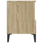 vidaXL Table de chevet Chêne sonoma 40x35x50 cm