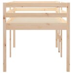 vidaXL Lit haut sans matelas 75x190 cm bois de pin massif