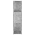 vidaXL Bibliothèque/Séparateur de pièce Gris 60x24x94 cm Aggloméré