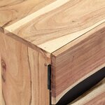 vidaXL Meuble TV 140x30x45 cm Bois d'acacia massif