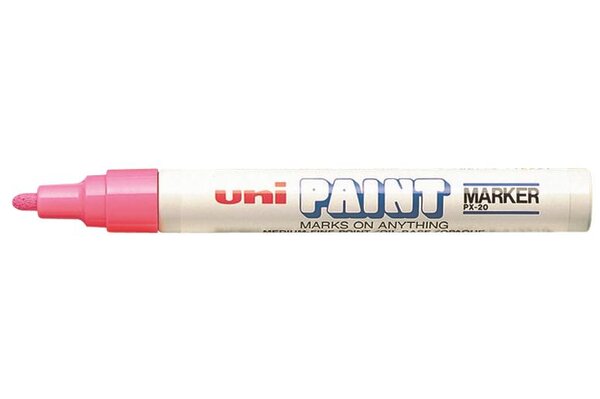 Marqueur Pte conique moyenne PAINT Marker PX20 2,2 - 2,8mm Rose UNI-BALL