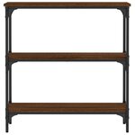 vidaXL Table console chêne marron 75x22 5x75 cm bois d'ingénierie