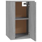 vidaXL Meuble TV mural Sonoma gris 40x34 5x60 cm