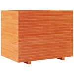 vidaXL Jardinière cire marron 90x60x72 cm bois de pin massif