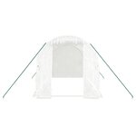 vidaXL Serre avec cadre en acier blanc 8 m² 4x2x2 m
