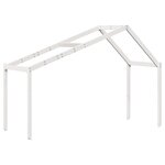 vidaXL Lit superposé avec échelle et toit sans matelas blanc 80x200 cm